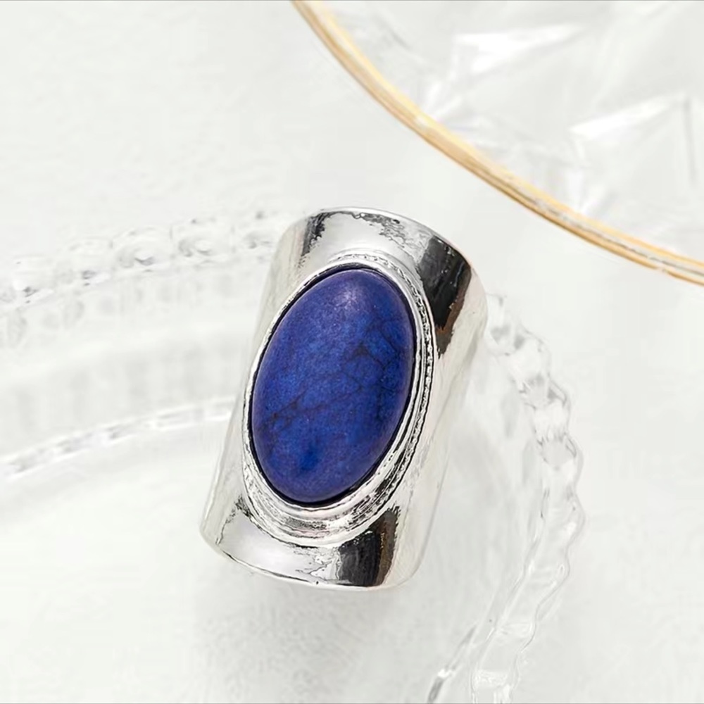 BLUE STONE  RING - Picture 12 of 12